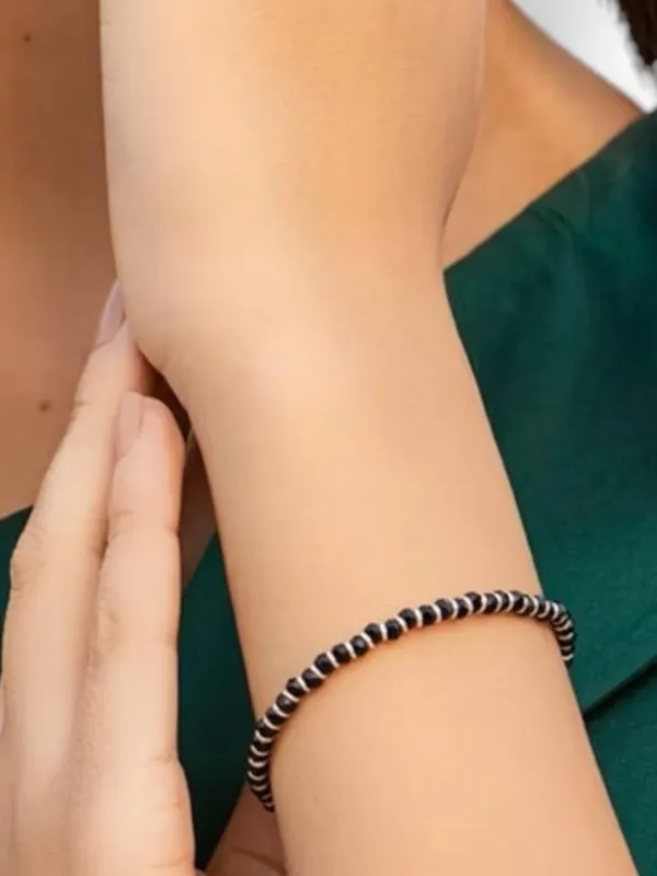 Silver_Nazariya_For_Women_With__Crystals__7-Inch_92.5%_Pure_Stering_Bracelet_For_Women_(One_Bracelet)