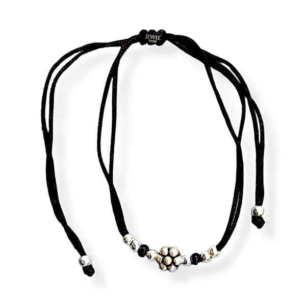 Silver_925_Oxidized__Cottan_Thread_Anklet_With_Ball_For_Girls_And_Women_Nazarbattu/Nazaiya_Anklet_(Style10)