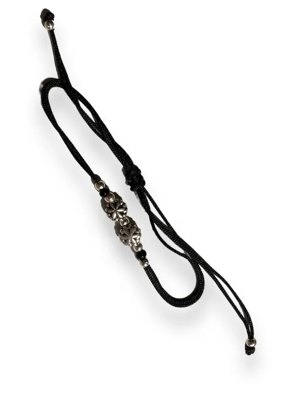 Silver_925_Oxidized__Cottan_Thread_Anklet_With_Ball_For_Girls_And_Women_Nazarbattu/Nazaiya_Anklet_(Style3)