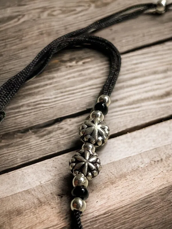 Silver_925_Oxidized__Cottan_Thread_Anklet_With_Ball_For_Girls_And_Women_Nazarbattu/Nazaiya_Anklet_(Style3)