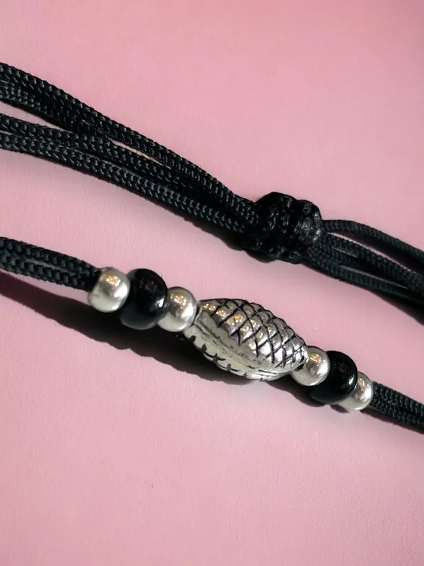 Silver_925_Oxidized__Cottan_Thread_Anklet_With_Ball_For_Girls_And_Women_Nazarbattu/Nazaiya_Anklet_(Style6)