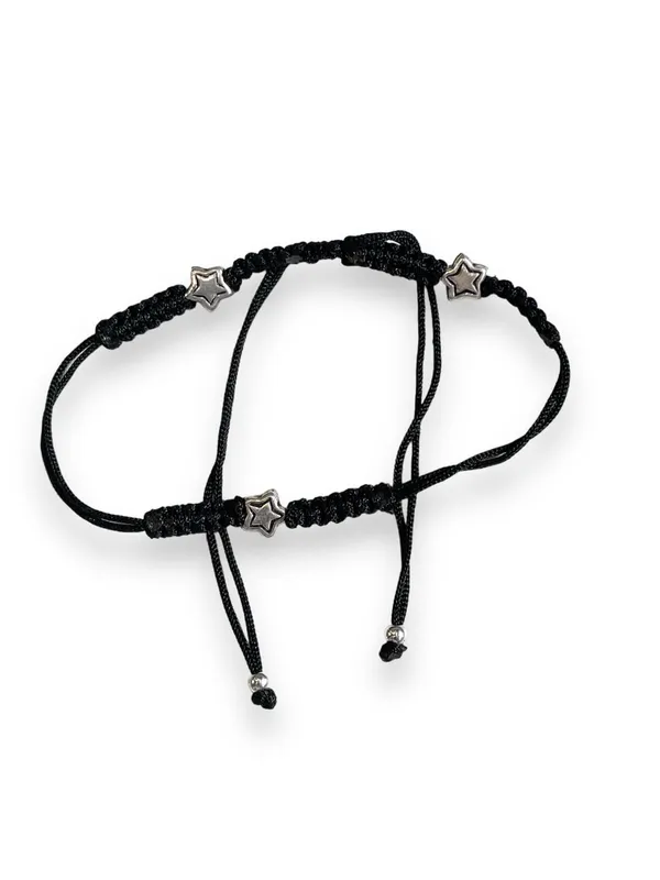 Silver_925_Oxidized__Cottan_Thread_Anklet_With_Ball_For_Girls_And_Women_Nazarbattu/Nazaiya_Anklet_(Style9)
