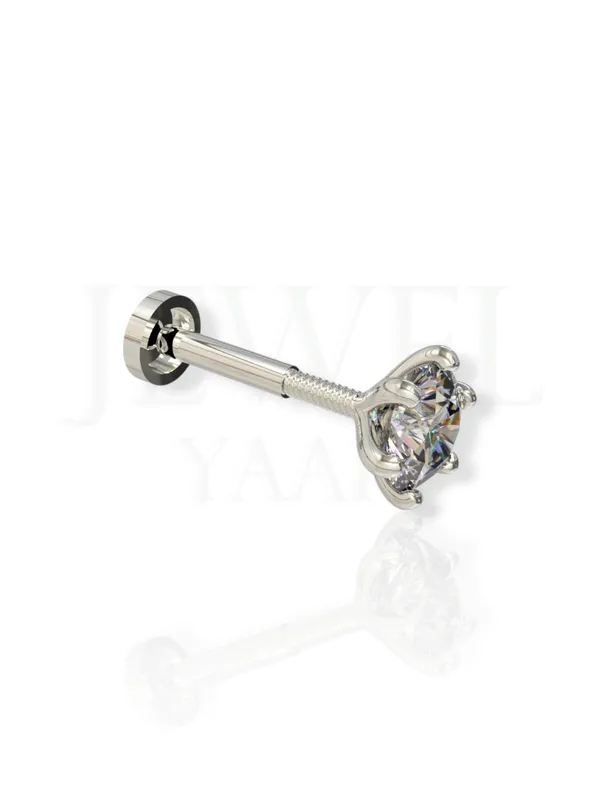 Silver_925_Sterling_Round_Shape_Cubic_Zirconia_3Mm_Prong_Screw_Back_Stud_For_Women_Girls