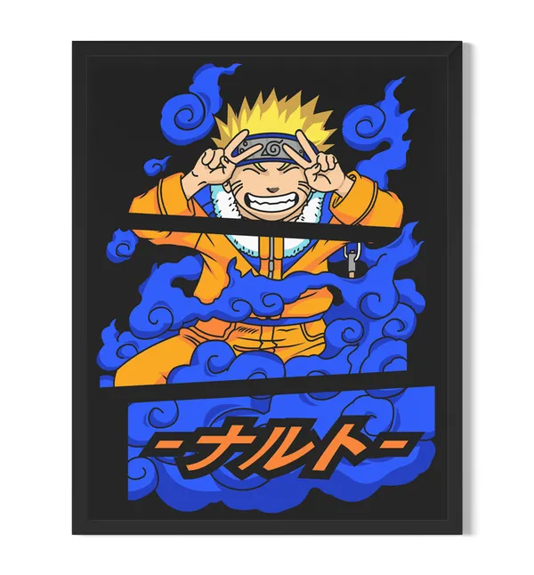 Multicolor_Naruto_Naruto_Uzumaki_Anime_Poster_with_Frame