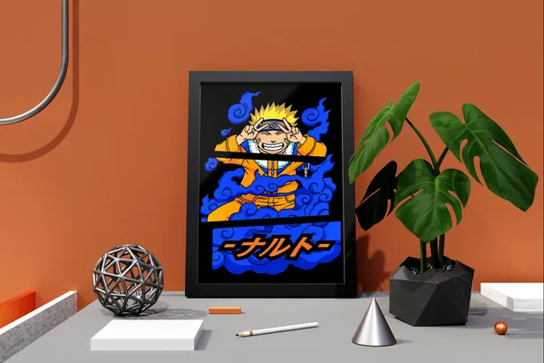 Multicolor_Naruto_Naruto_Uzumaki_Anime_Poster_with_Frame