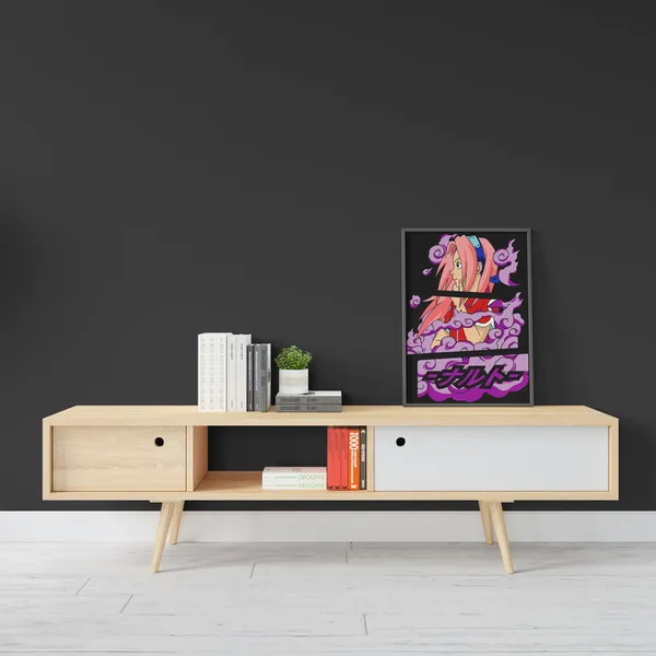 Multicolor_Naruto_Sakura_Anime_Poster_with_Frame