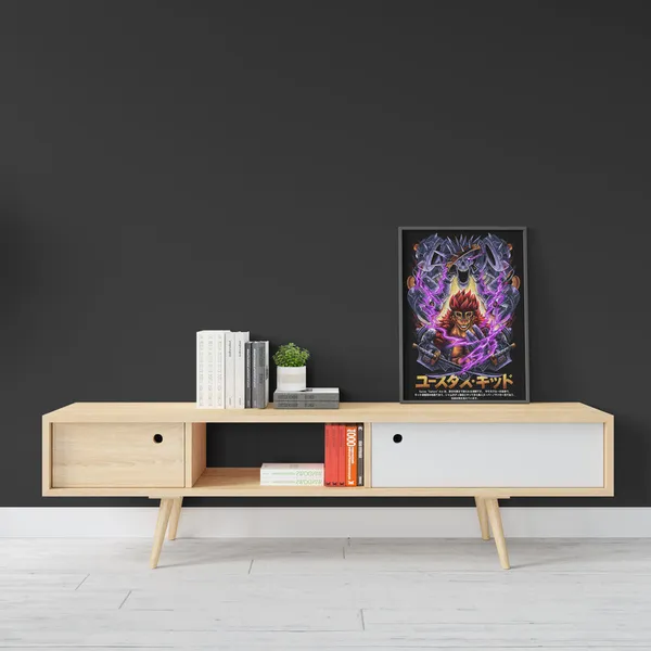 Multicolor_One_Piece_Eustas_Captain_Kid_Anime_Poster_with_Frame