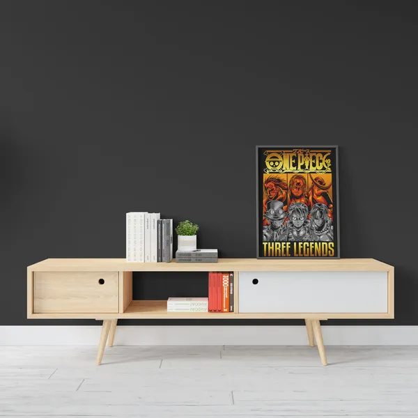 Multicolor_One_Piece_Three_Legends_Anime_Poster_with_Frame