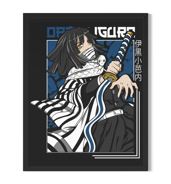Multicolor_Demon_Slayer_Iguro_Obanai_Anime_Poster_with_Frame