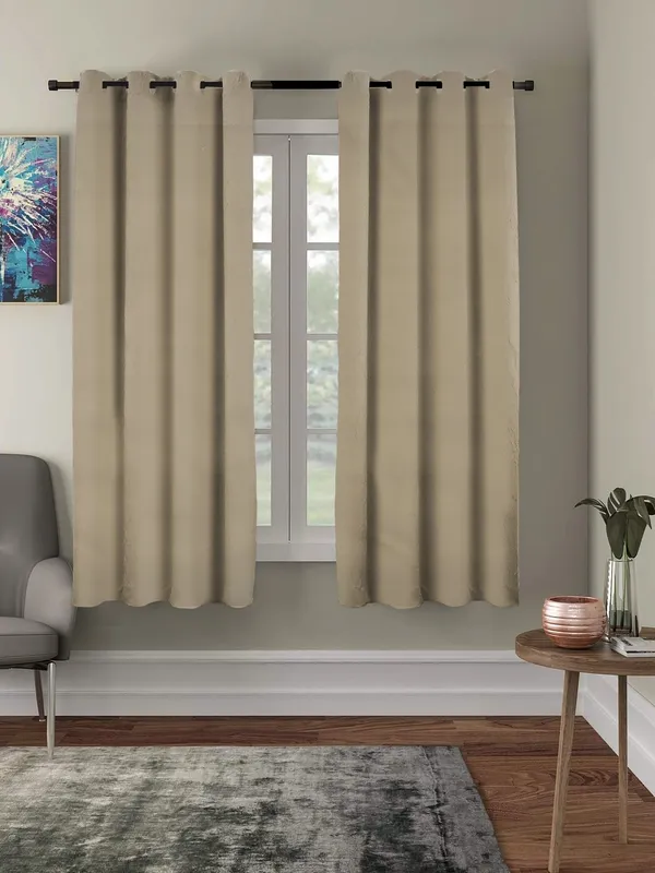 Beige_Polyester_Solid_Blackout_Curtain_For_Window_|5ft