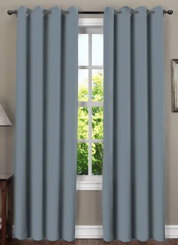 Grey_Polyester_Solid_Blackout_Curtain_For_Door_|7ft