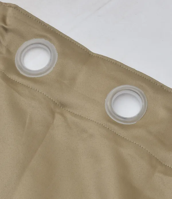 Beige_Polyester_Solid_Blackout_Curtain_For_Door_|7ft