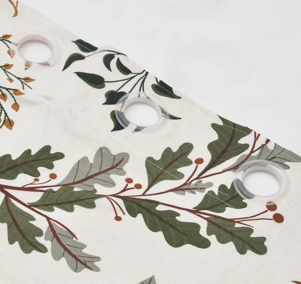 Cream_Floral_Super_Soft_Brushed_Microfiber_Cotton_Window_Curtain_