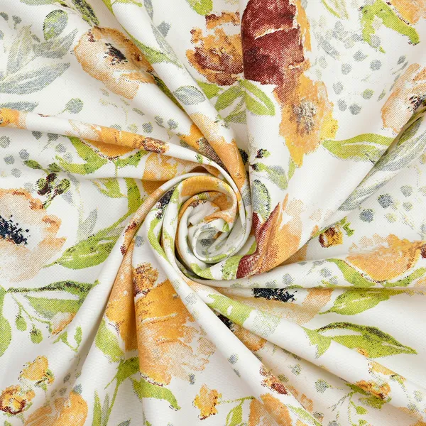Orange_Super_Soft_Cotton_Floral_Curtain_|5ft