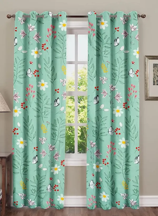 Green_Microfiber_Cotton_Printed_Door_Curtain_|7ft