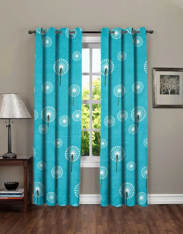 Cyan_Microfiber_Cotton_Printed_Long_Door_Curtain_|_9ft