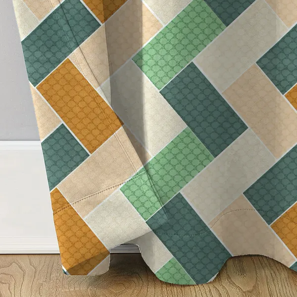 Green_Beige_Microfiber_Cotton_Printed_Long_Door_Curtain_|_9ft
