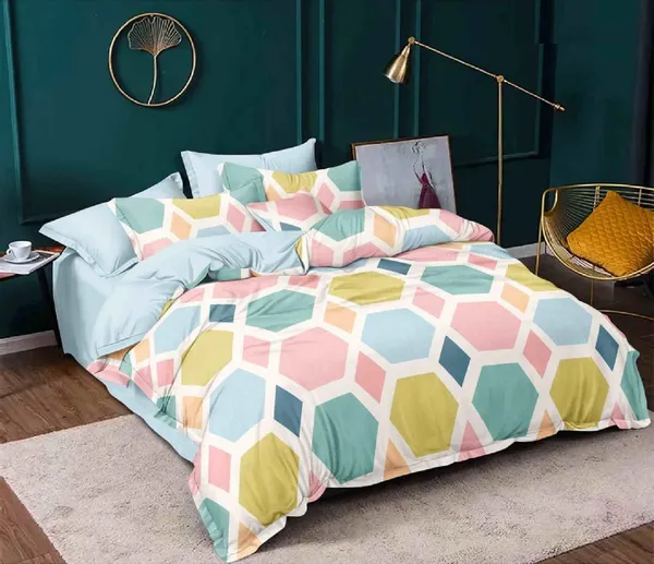 Pink_&_Blue_Microfiber_Cotton_Double_Duvet_Cover_|_TC_144