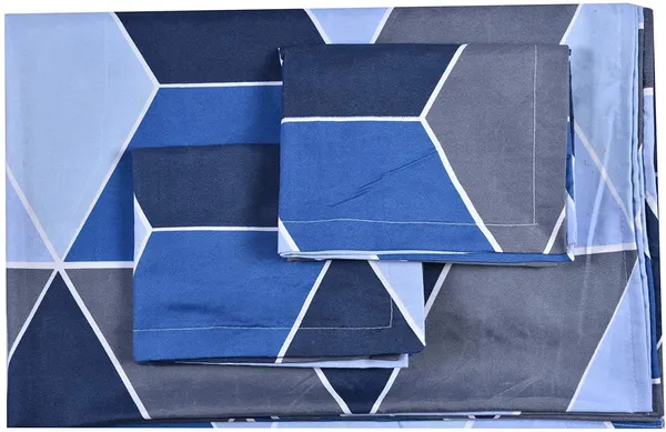 Blue_Microfiber_Cotton_Double_Bedsheet_With_Pillow_Cover