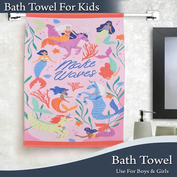 Pink_Premium_Quality_Cotton_Printed_Bath_Towel