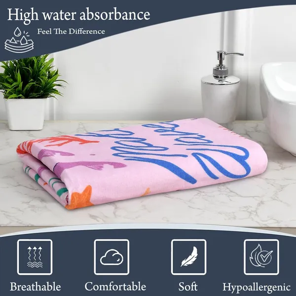 Pink_Premium_Quality_Cotton_Printed_Bath_Towel