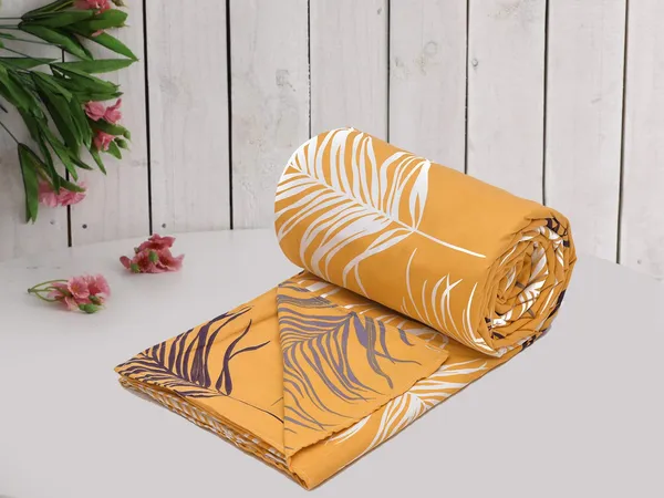 Yellow_&_White_Microfiber_Cotton_Single_Duvet_Cover_|_TC_144