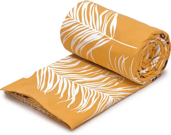 Yellow_&_White_Microfiber_Cotton_Single_Duvet_Cover_|_TC_144