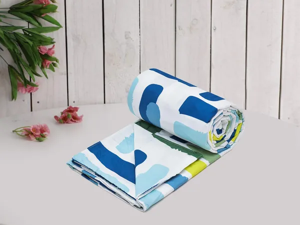 White_&_Blue_Premium_Quality_Cotton_Printed_Single_Duvet_Cover