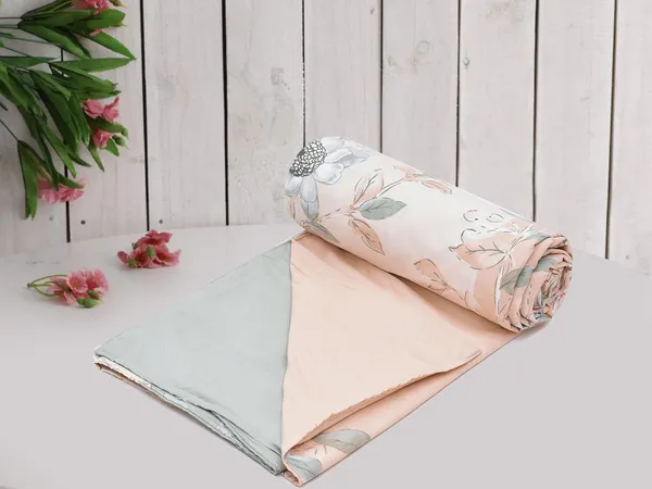 Peach_&_Green_Peach_&_Green_Premium_Quality_Cotton_Printed_Single_Duvet_Cover