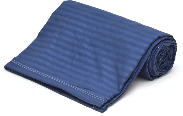 Dark_Blue_Super_Soft_Microfiber_Cotton_Reversible_Satin_Stripe_Double_Dohar