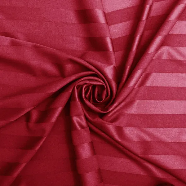 Maroon_Microfiber_Cotton_Satin_Striped_Single_Bedsheet
