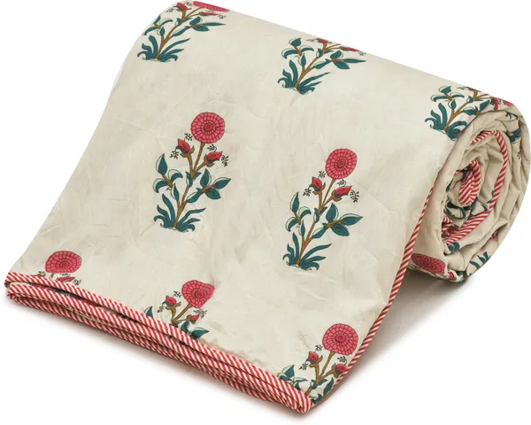 Maroon_&_Cream_Floral__Super_Soft_Brushed_Microfiber_Cotton_Single_Dohar_–_Lightweight_&_Cozy_Blanket