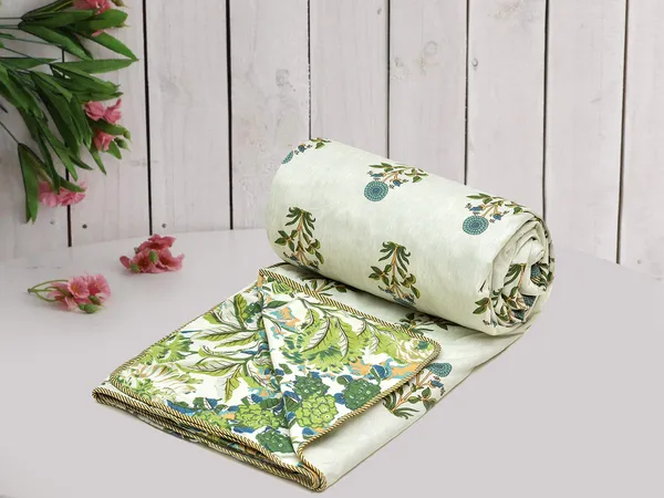 Floral_Green_&_White_Super_Soft_Brushed_Microfiber_Cotton_Single_Dohar_–_Lightweight_&_Cozy_Blanket