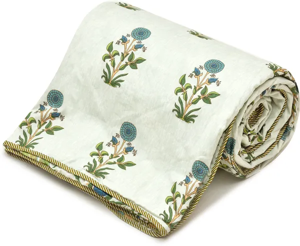 Floral_Green_&_White_Super_Soft_Brushed_Microfiber_Cotton_Single_Dohar_–_Lightweight_&_Cozy_Blanket