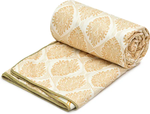 Cream__Floral_Super_Soft__Brushed_Microfiber_Cotton_Single_Dohar