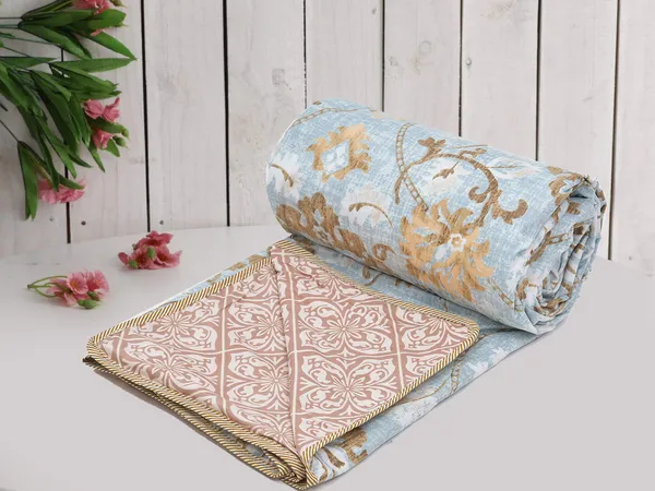 Floral_Grey_Super_Soft_Brushed_Microfiber_Cotton_Single_Dohar