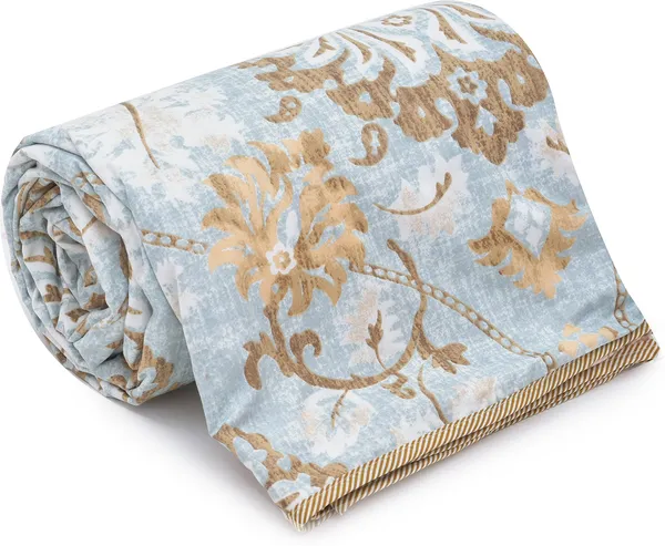 Floral_Grey_Super_Soft_Brushed_Microfiber_Cotton_Single_Dohar
