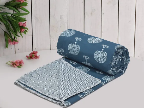 Blue_White_Super_Soft_Reversible_Cotton_Single_Dohar