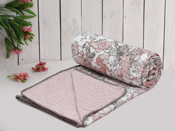 Brown_White_Super_Soft_Cotton_Reversible_Single_Dohar