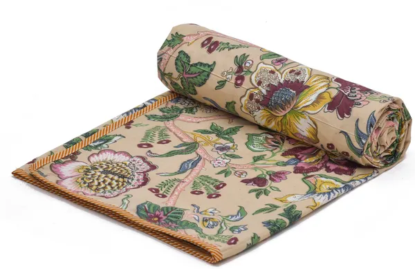 Brown_&_Maroon_Premium_Quality_Cotton_Floral_Top_Sheet