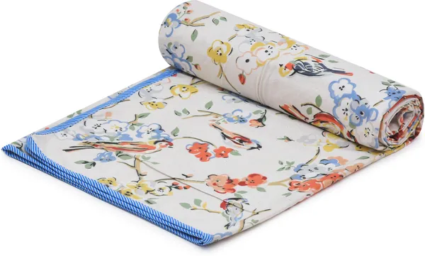 Orange_Blue_White_Premium_Quality_Cotton_Floral_Top_Sheet