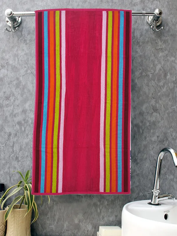 Orange_&_Pink_Premium_Quality_Cotton_Printed_Towel
