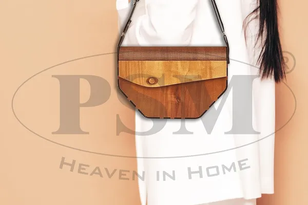 Chery_Brown_Wooden_Ladies_Purse(Clutch);_Made_From_Different_Wood_Grains