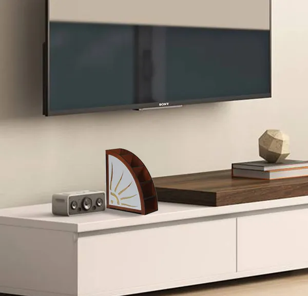Cherry_Remote_Holderhandmade_Multi_Purpose_Wooden_And_Acrylic_Tv_Remote_Holder-Stand-Organizer-Rack_5-Slot_Storage(280Mm_X_125_Mm)