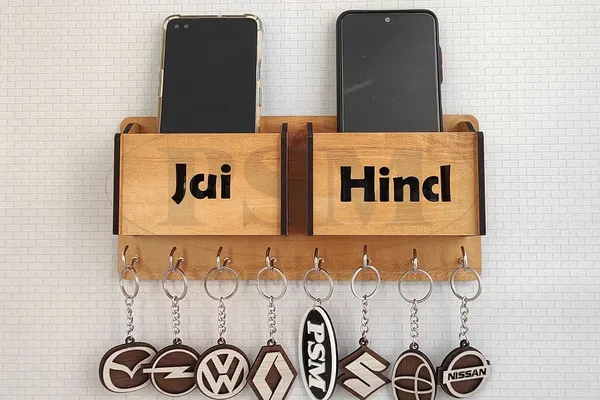 Ivory_Wooden_Key_Holder_With_Storage_Box_Mobile_Holder_And_Pen_Holder_8_Hook