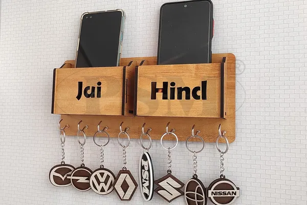Ivory_Wooden_Key_Holder_With_Storage_Box_Mobile_Holder_And_Pen_Holder_8_Hook