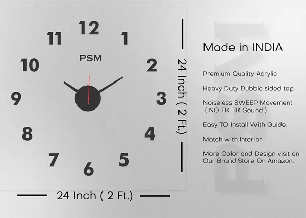 Black_Decorative_Acrylic_3D-_Diy_Wall_Clock