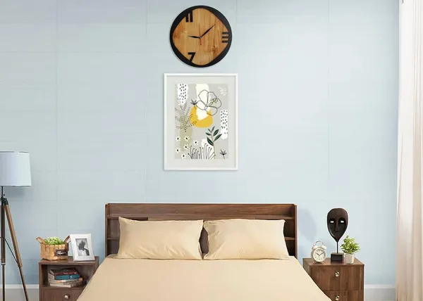 Stone_Gray_White_Heaven_In_Home_Decorative_Wooden_12_Inch,_Movement_Wall_Clock