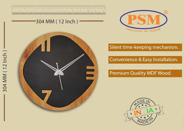 Black_Ivory_Heaven_In_Home_352_Decorative_Wooden_12_Inch_Big_Number_Movement_Wall_Clock