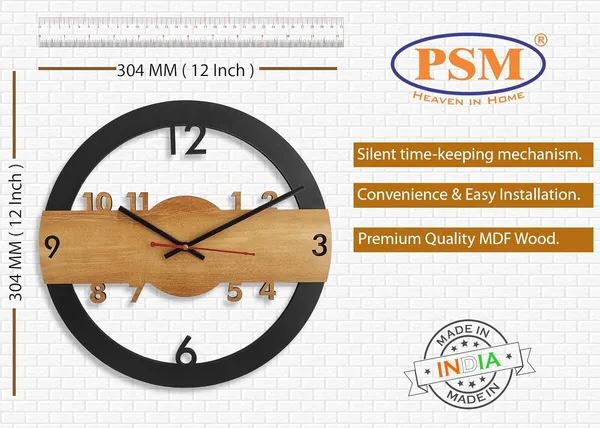 Stone_Gray_White_Heaven_In_Home_Decorative_Wooden_12_Inch_Big_NumberMovement_Wall_Clock_(355_Ivory_Number)